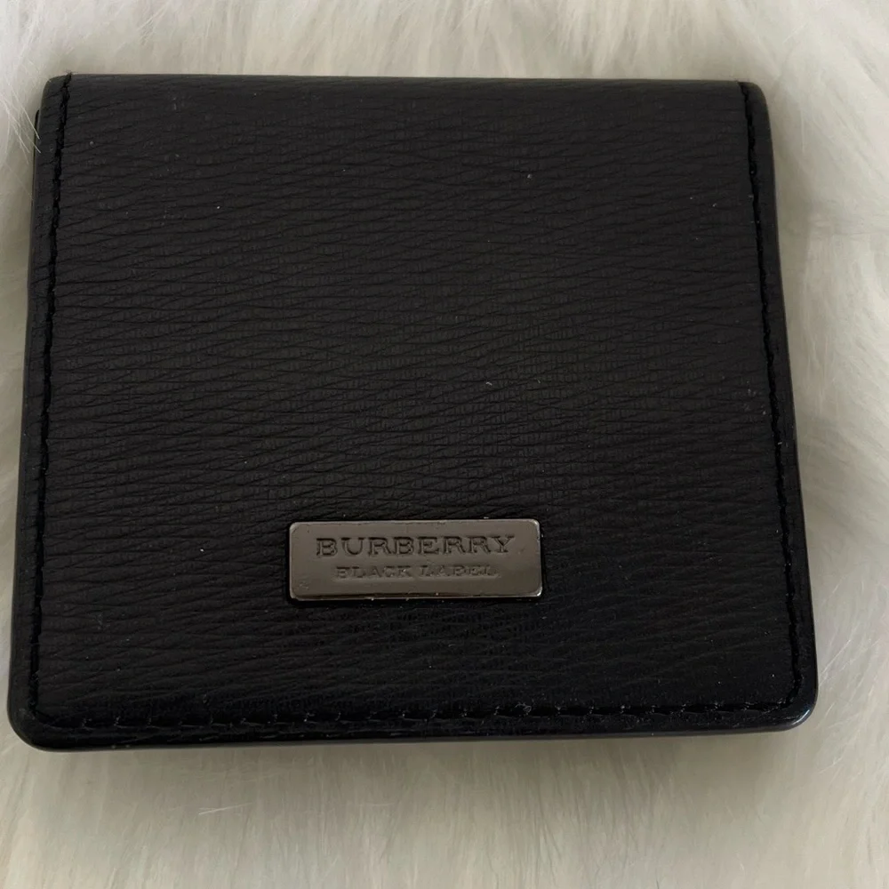 Burberry Black Label Coin Jewelry Case Vintage Unisex Collectible Circa 2015